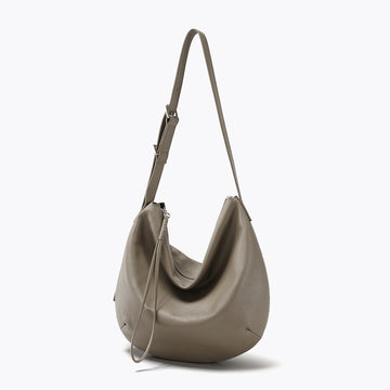 Full-Grain Soft Leather Origami Fold Tote Bag-Handbags-Coffee-Free Shipping Leatheretro