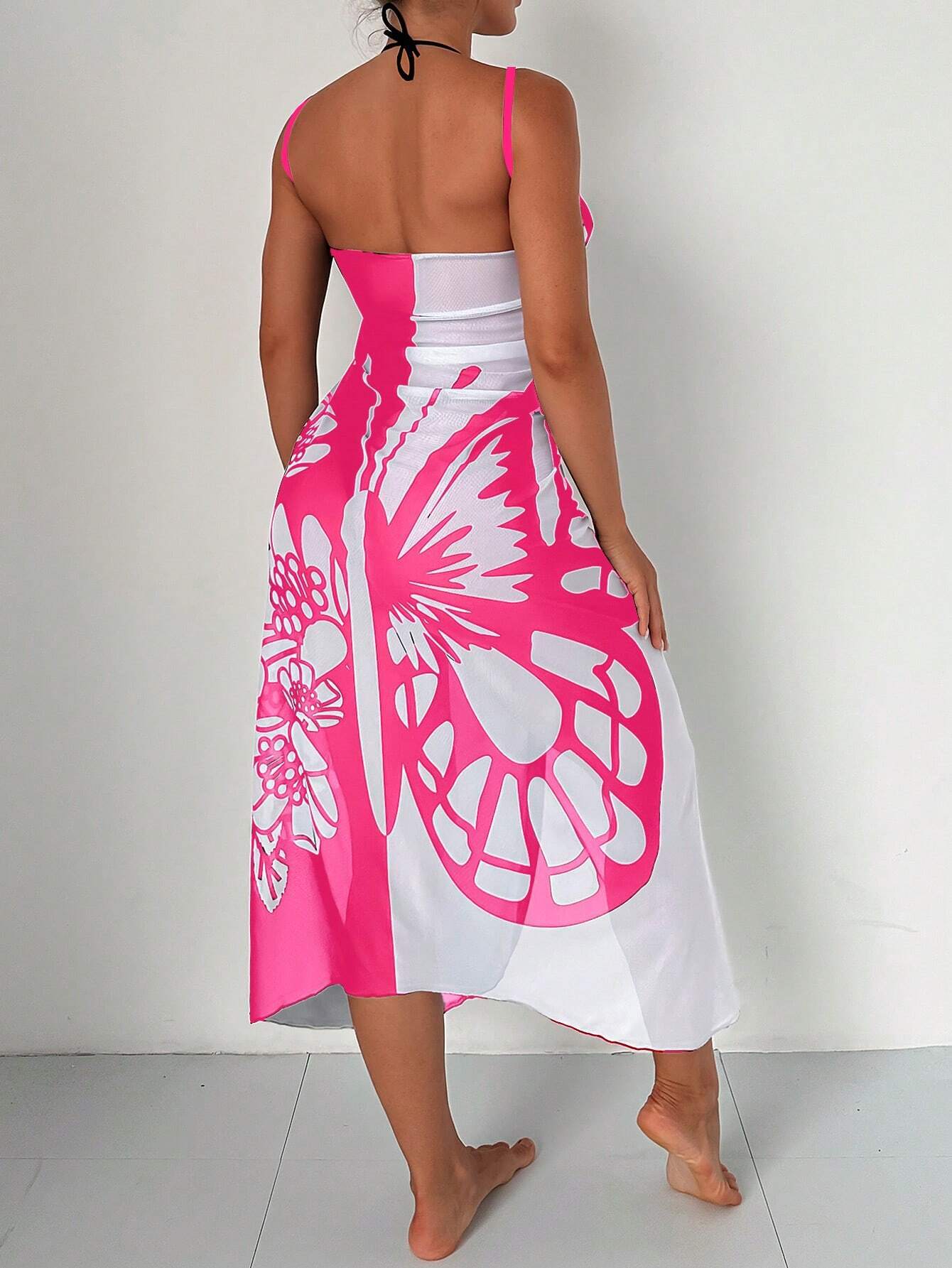 Summer Butterfly Print Beach Cover Ups-Cover Up-A-One Size-Free Shipping Leatheretro