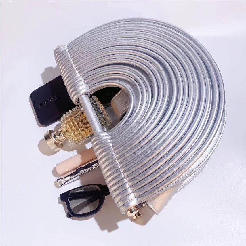 Handwoven Bamboo Beach Bag-black-Free Shipping Leatheretro