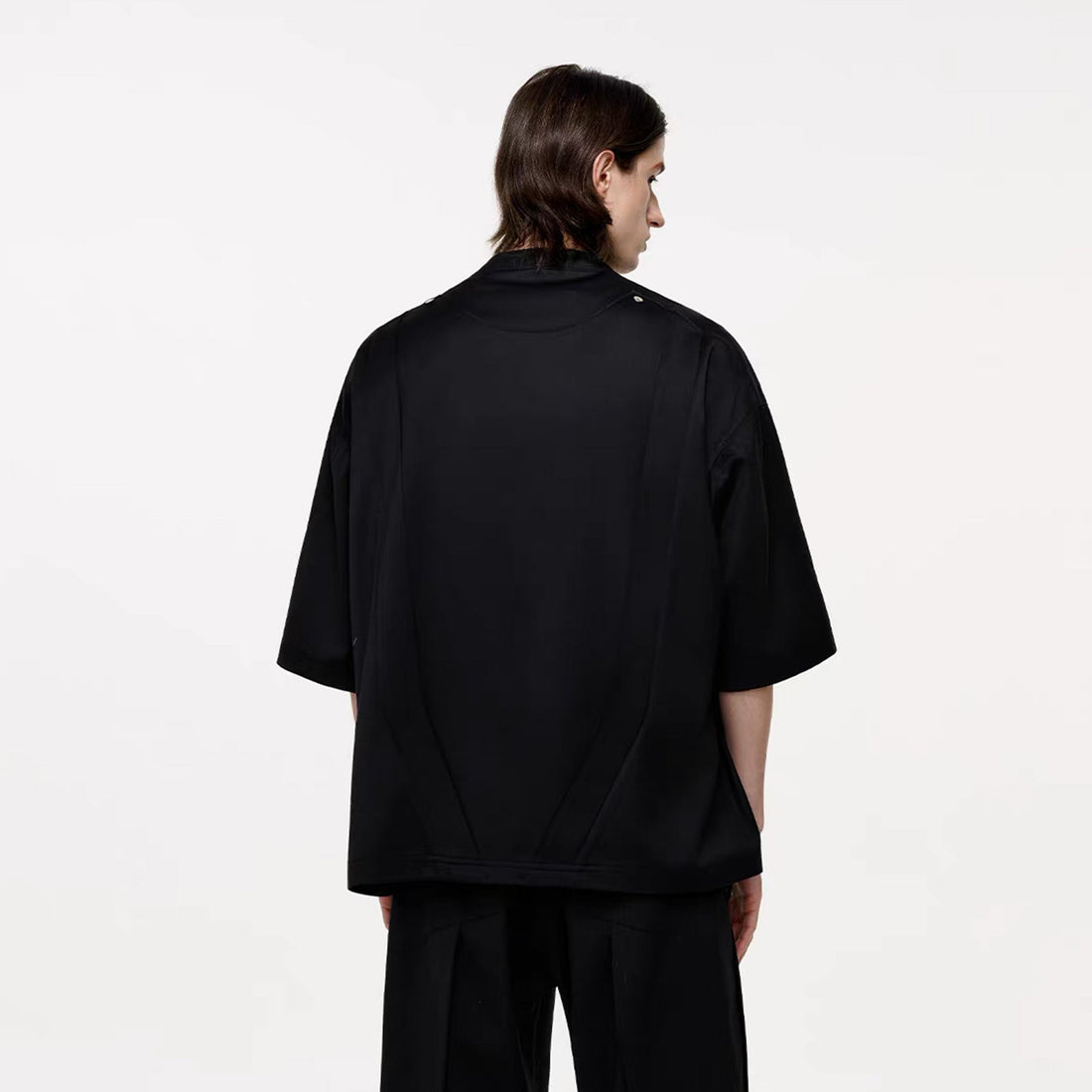 TIWILLTANG Layered Zip-Up T Shirt-T Shirt-S-Free Shipping Leatheretro