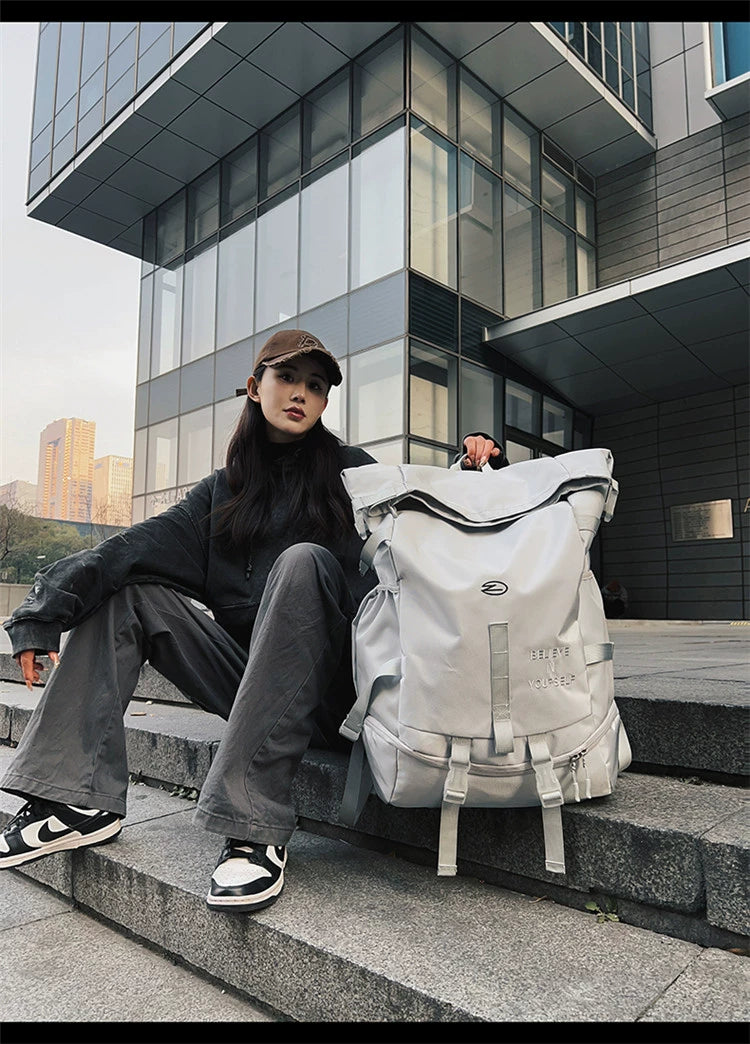 BOOM Large Capacity Tactical Backpack - Waterproof Hiking-Black-Free Shipping Leatheretro