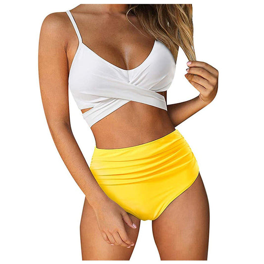 Sexy Women High Waist Summer Beach Bikini-Women Swimwear-3-S-Free Shipping Leatheretro