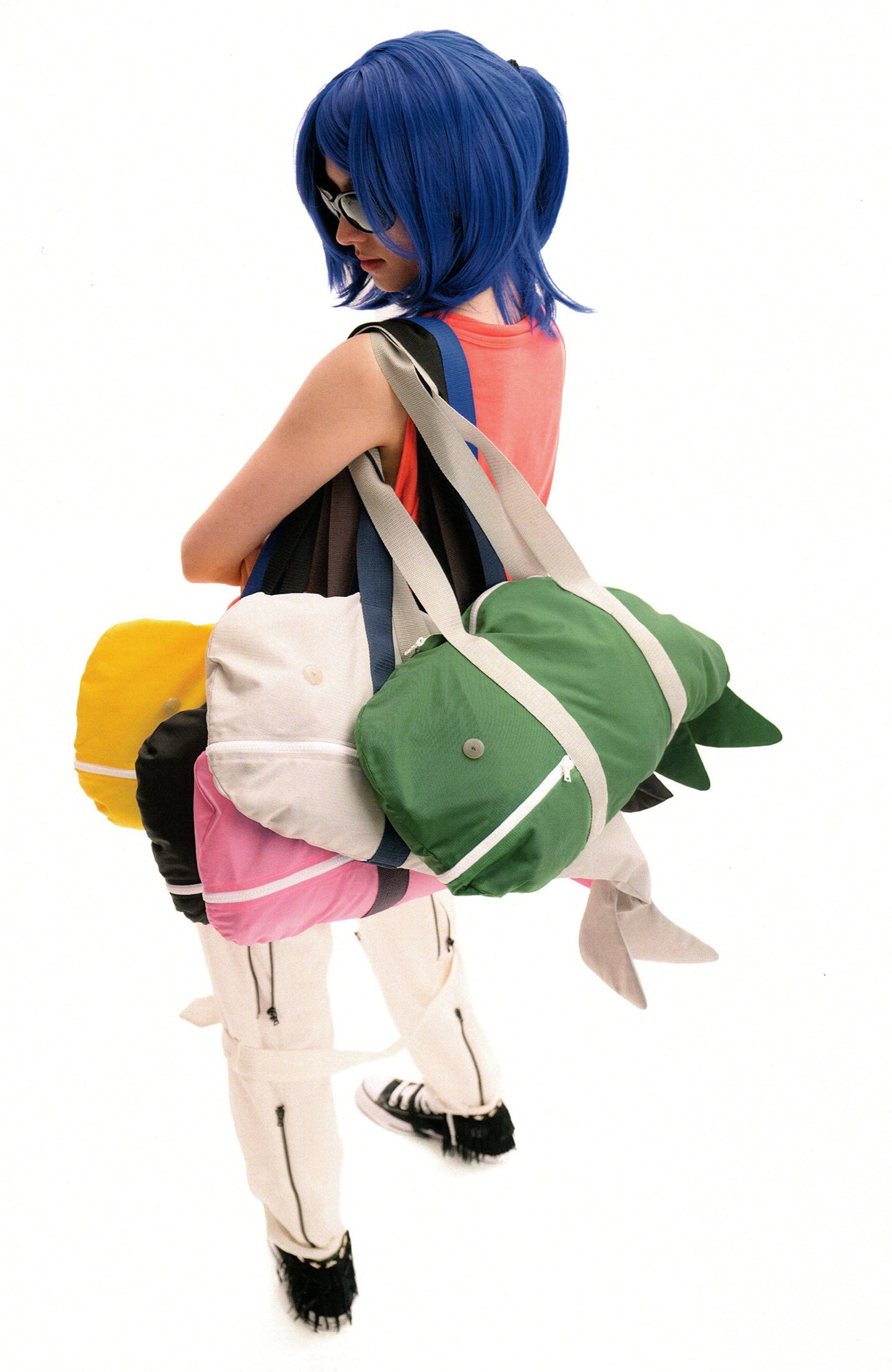 URBAN+FOREST Whale-Shaped Shoulder Bag-Bag-One Size-Yellow (Preorder)-Free Shipping Leatheretro