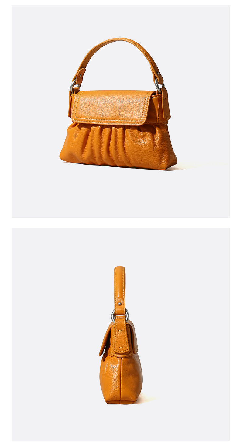 Genuine Top-Grain Leather Shoulder Bags for Women-Handbags-White-Free Shipping Leatheretro