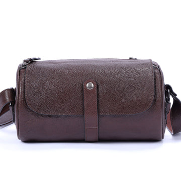Genuine with Full-Grain Vegetable-Tanned Leather Bag-Handbags-Dark Coffee-Free Shipping Leatheretro
