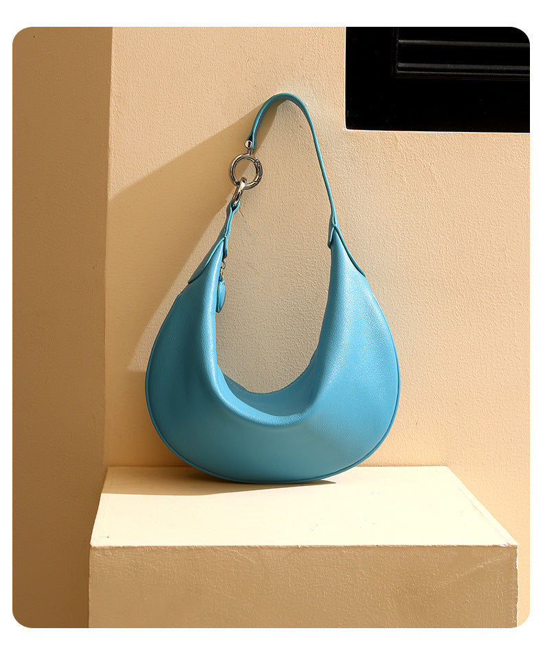 Chic Women's Genuine Leather Shoulder Bag-Handbags-Black-Free Shipping Leatheretro