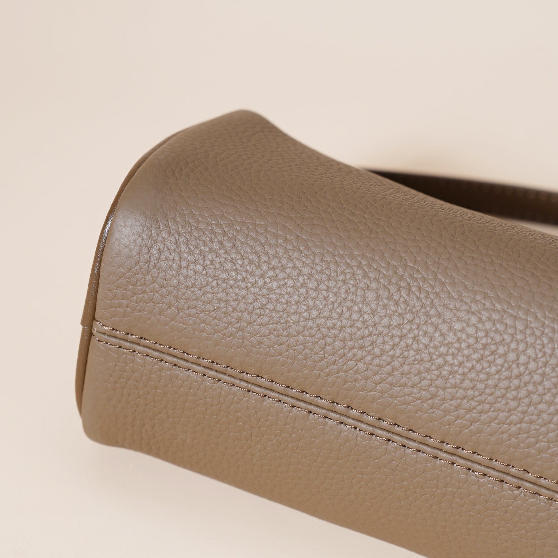 Genuine Leather Women's Bag-深灰-19*10*8cm-Free Shipping Leatheretro