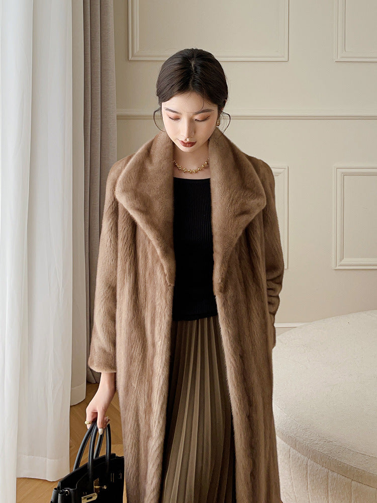 Luxurious Faux Fur Winter Warm Overcoats for Women-Coats & Jackets-Coffee-S-Free Shipping Leatheretro