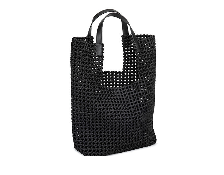 Stylish Hollow-Out Shoulder Bag for Women-Tote Bags-Black-Free Shipping Leatheretro