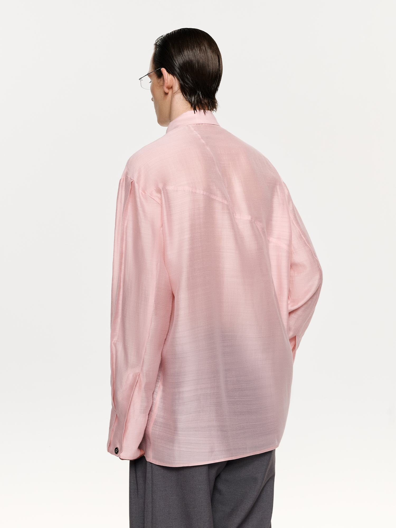 TIWILLTANG Structured Zip-Tie Tencel Shirt-Shirt-S-White-Free Shipping Leatheretro