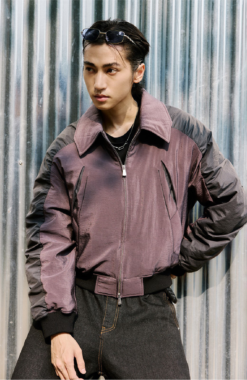 ALVNG AR ANTS Tucked Pleats Saber Sleeve Jacket-Jacket-S (Preorder)-Free Shipping Leatheretro