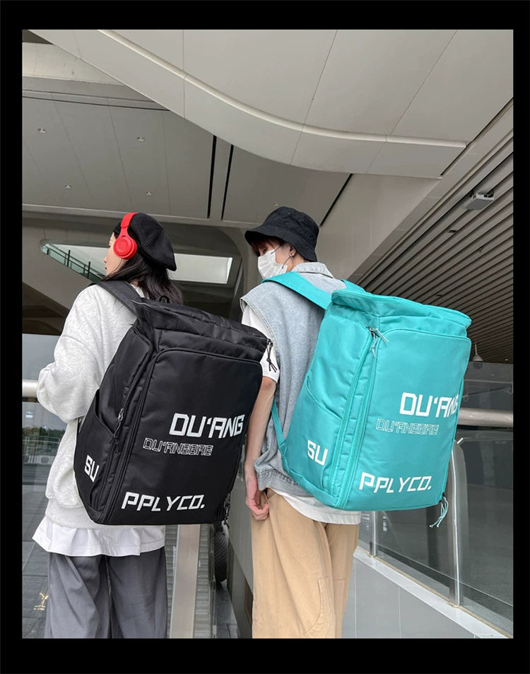 Boom Versatile Large-Capacity Backpack-Black-Free Shipping Leatheretro