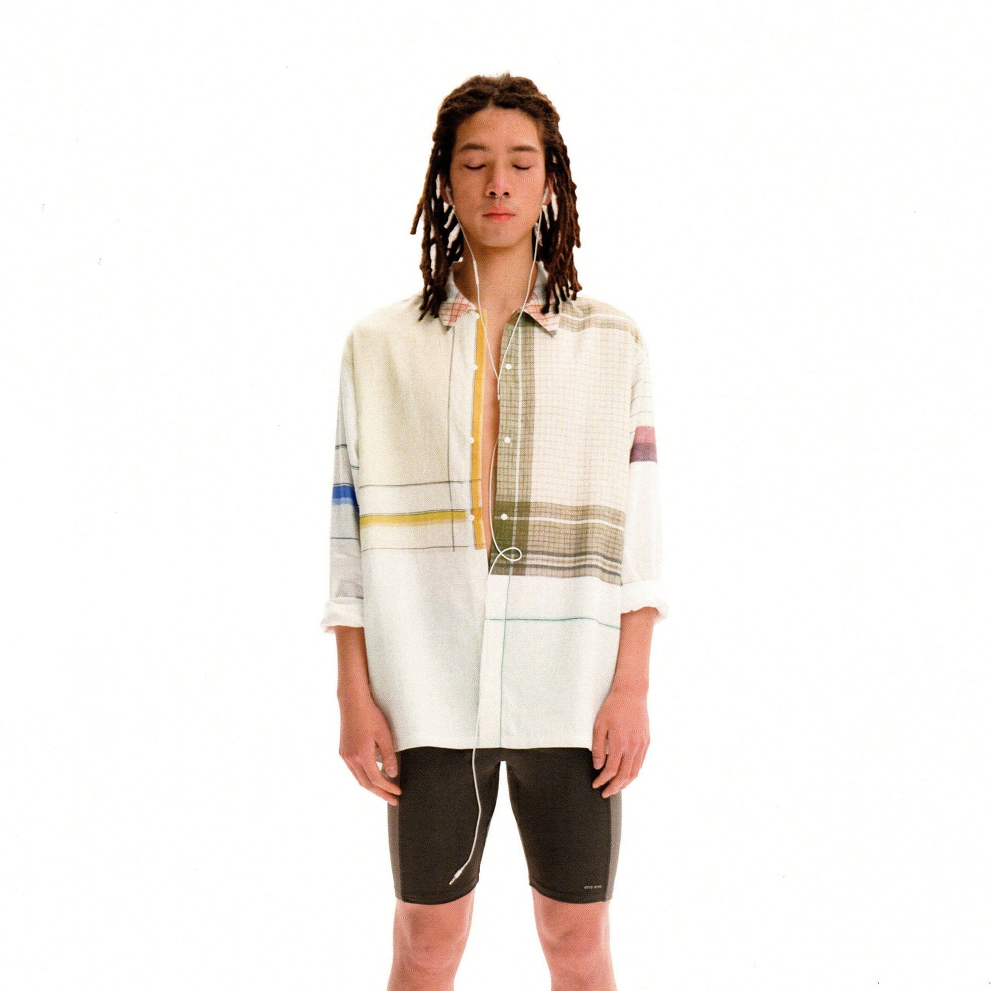 URBAN+FOREST Patchwork Plaid Shirt-Shirt-S-Free Shipping Leatheretro
