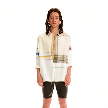 URBAN+FOREST Patchwork Plaid Shirt-Shirt-S-Free Shipping Leatheretro