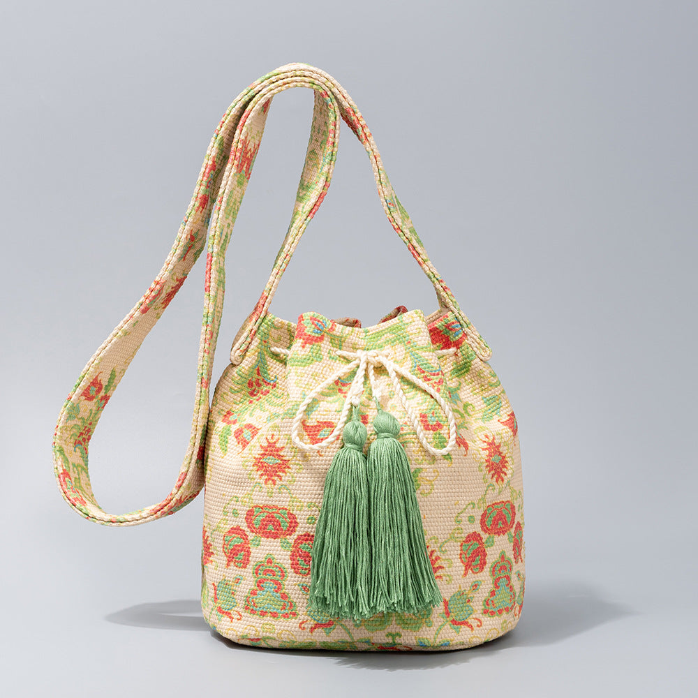 Bohemian Bucket Bag – Crossbody Canvas Shoulder Bag for Women-BY8279-25*23*8CM-Free Shipping Leatheretro