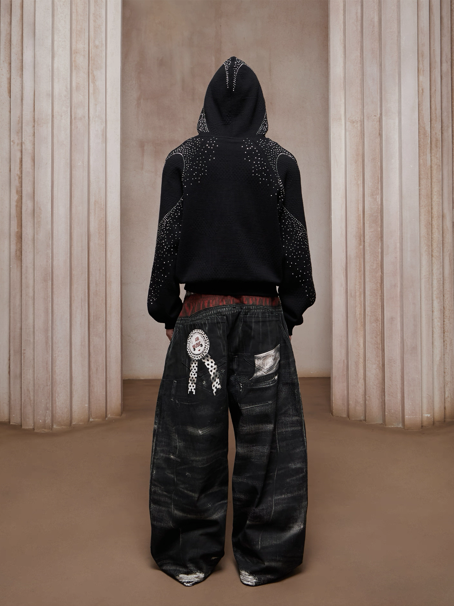 DND4DES Triple-Waist Graphic Wide-Leg Denim Pants-Pants-XS-Free Shipping Leatheretro