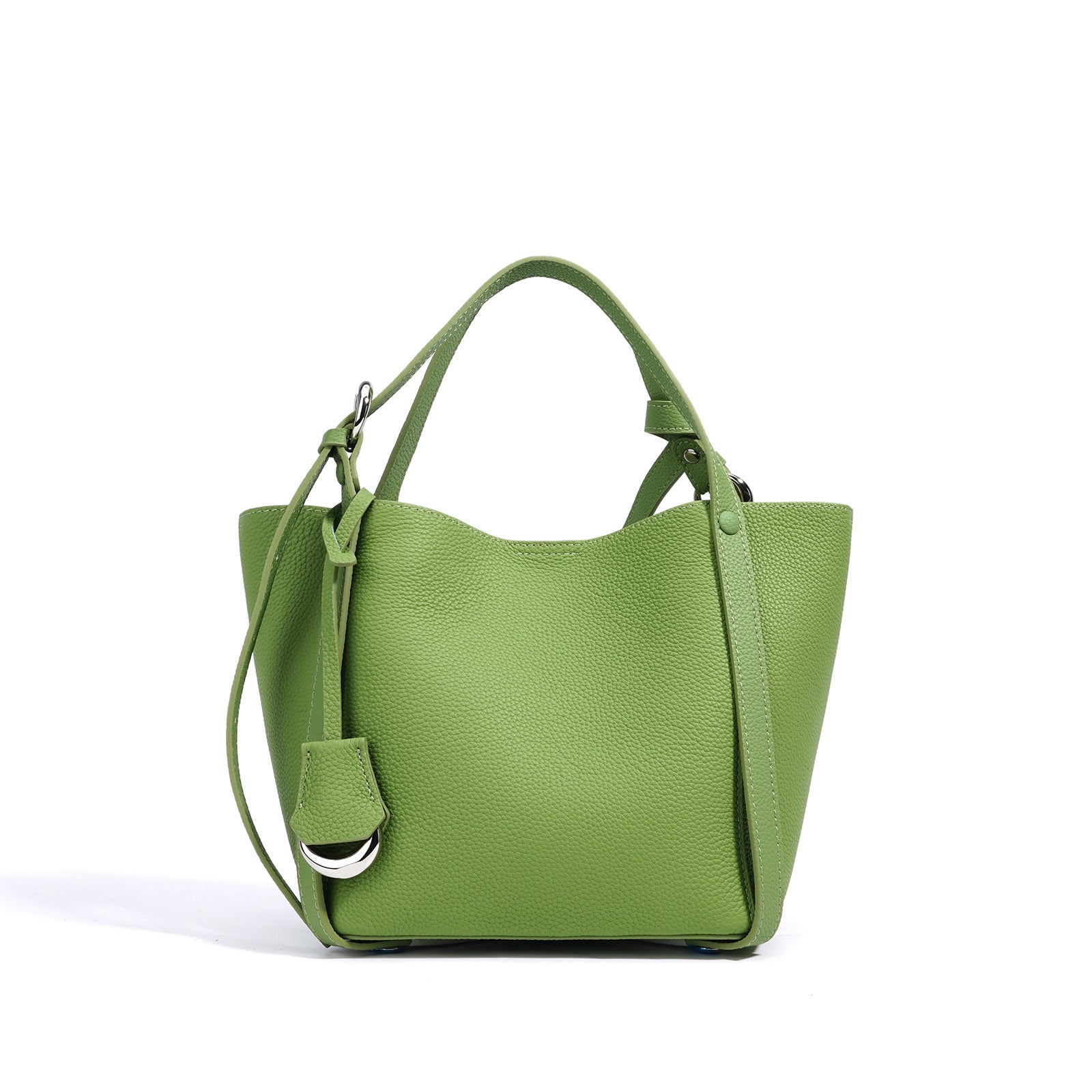 Women's Genuine Leather Large Tote Bag-Tote Bags-Light avocado green-Free Shipping Leatheretro