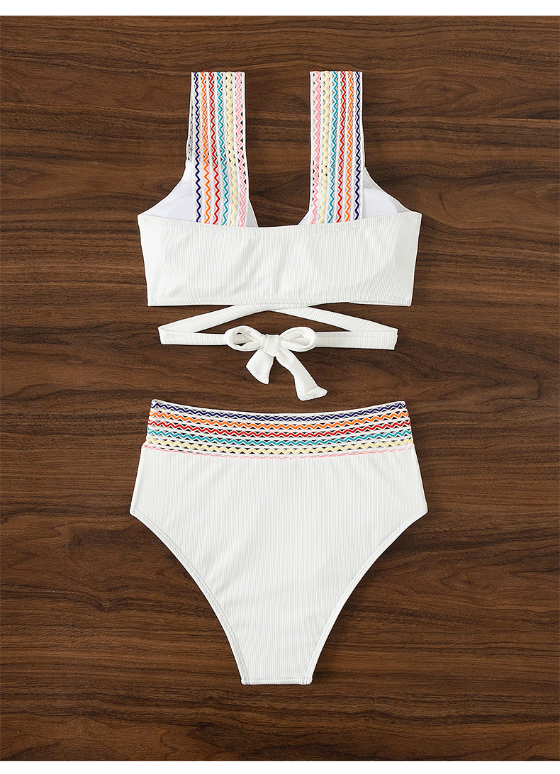 Sexy Two Pieces Beachwear for Women-Swimwear-White-S-Free Shipping Leatheretro