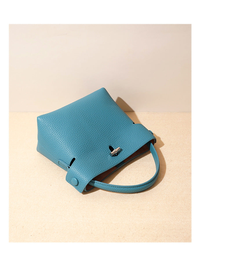 Bucket Bamboo Bag – Stylish & Versatile Crossbody Tote for Women-Tote Bags-denim blue-Free Shipping Leatheretro