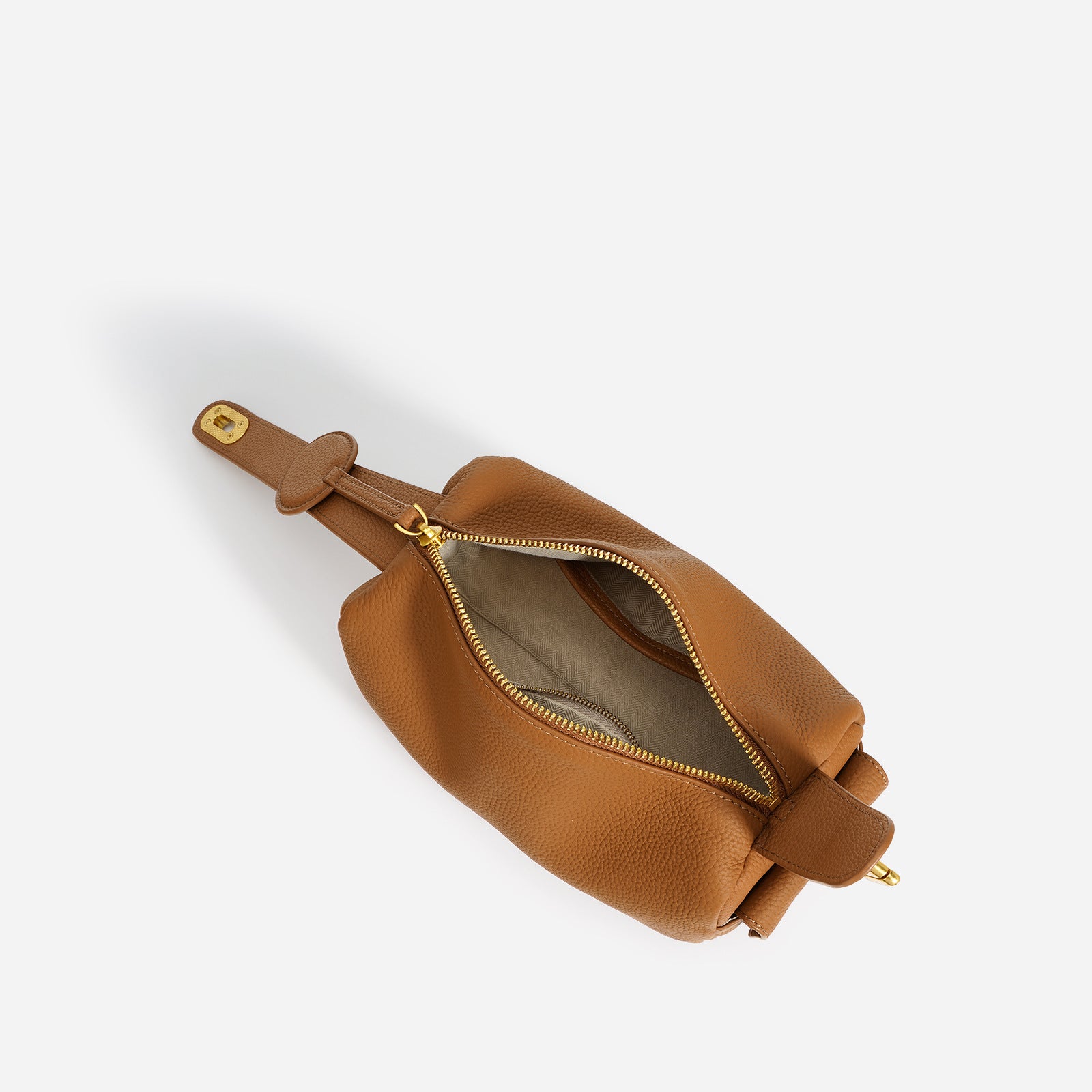 Women's Top-Grain Leather Boston Pillow Bag-crossbody bags-Milkshake White-Free Shipping Leatheretro