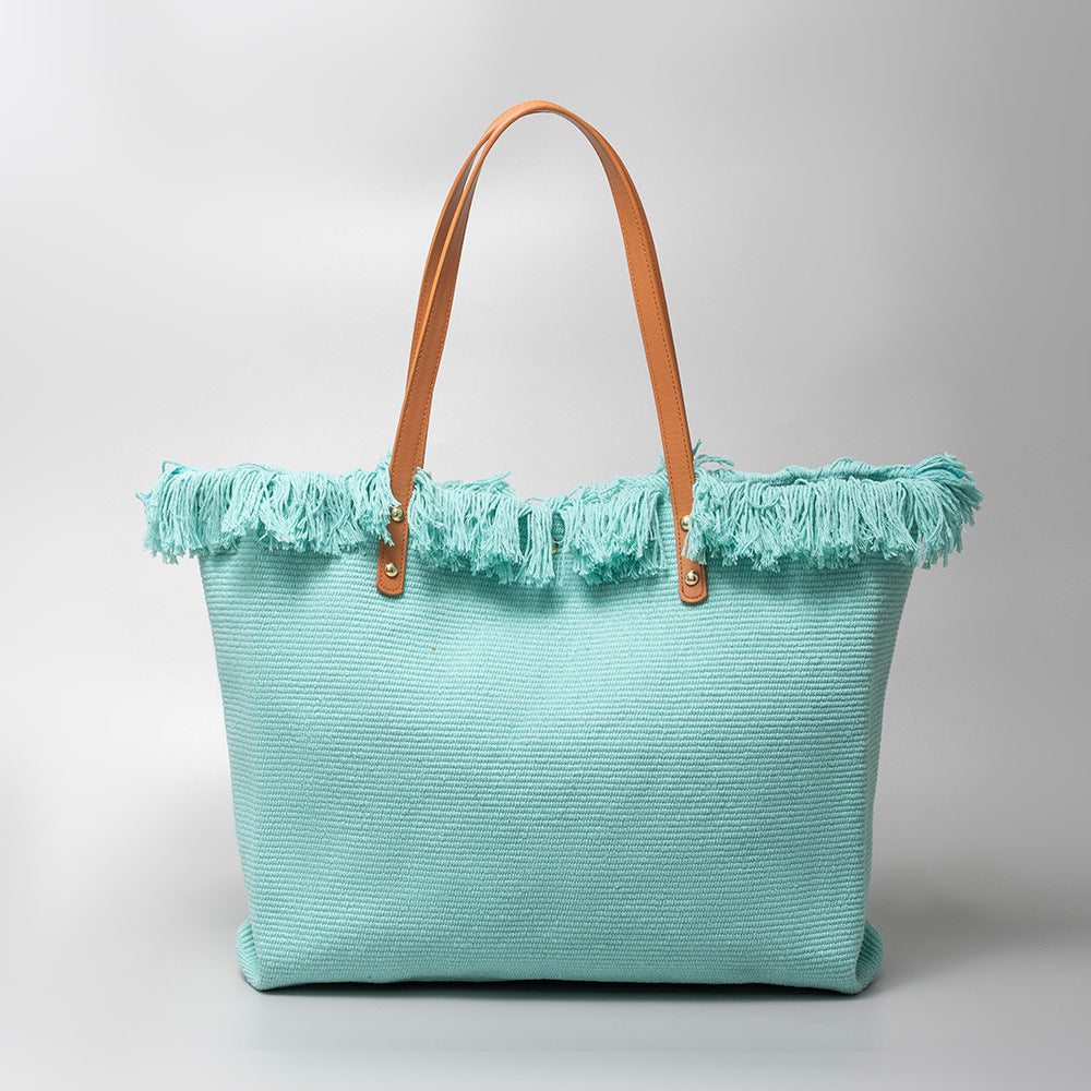 Large Capacity Canvas Tote Bag for Women-325-Sky blue-50*10*35CM-Free Shipping Leatheretro
