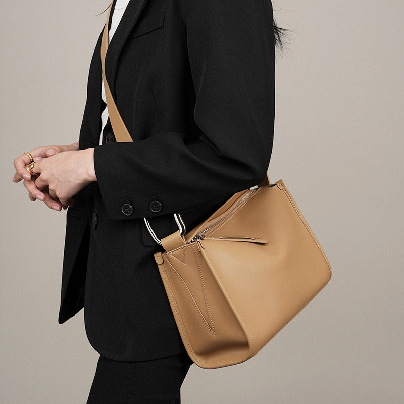 Women's Genuine Leather Crossbody Bag-Handbags-Black-Free Shipping Leatheretro