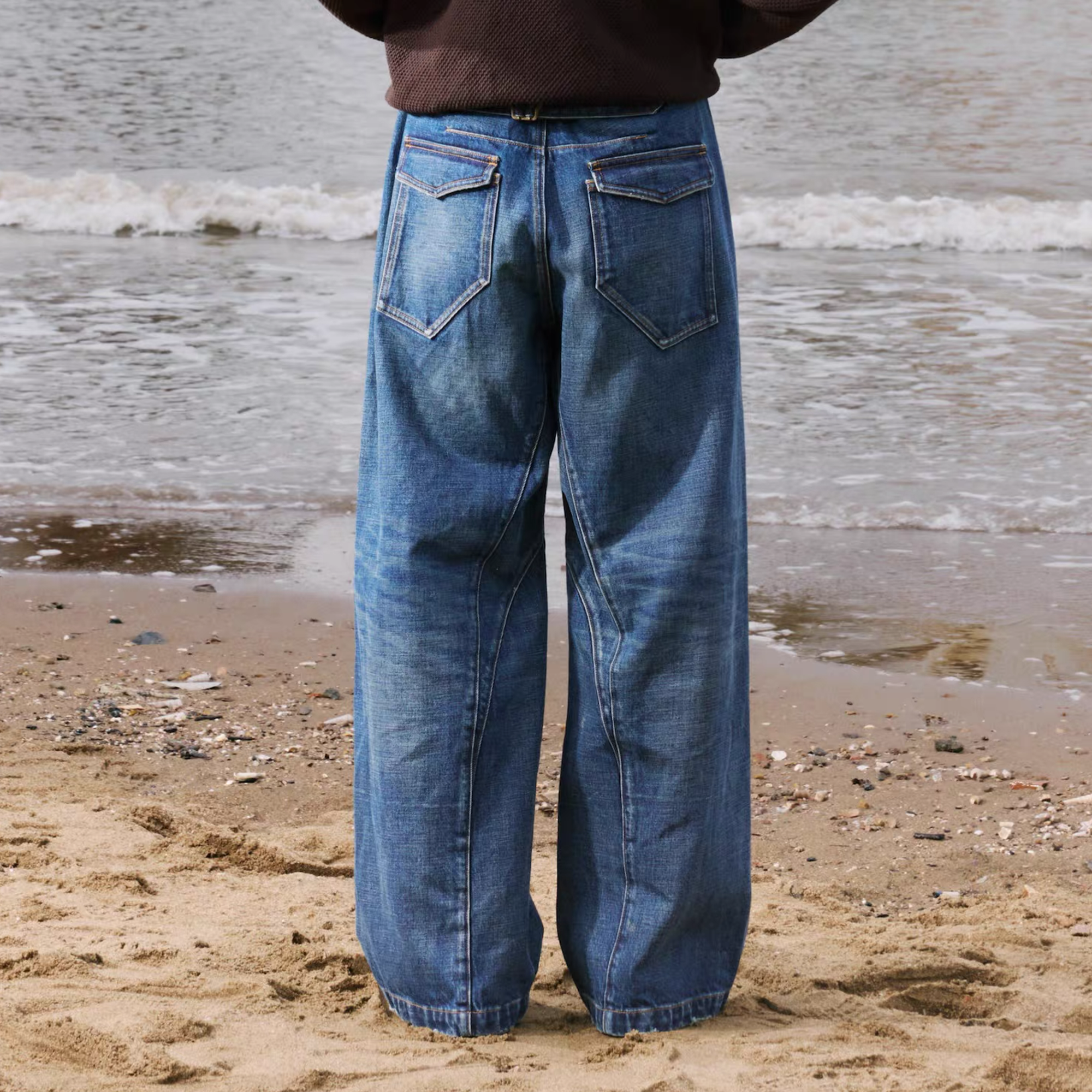IN EXISTENCE Washed Relaxed Straight Jeans-Jeans-XS (0)-Free Shipping Leatheretro