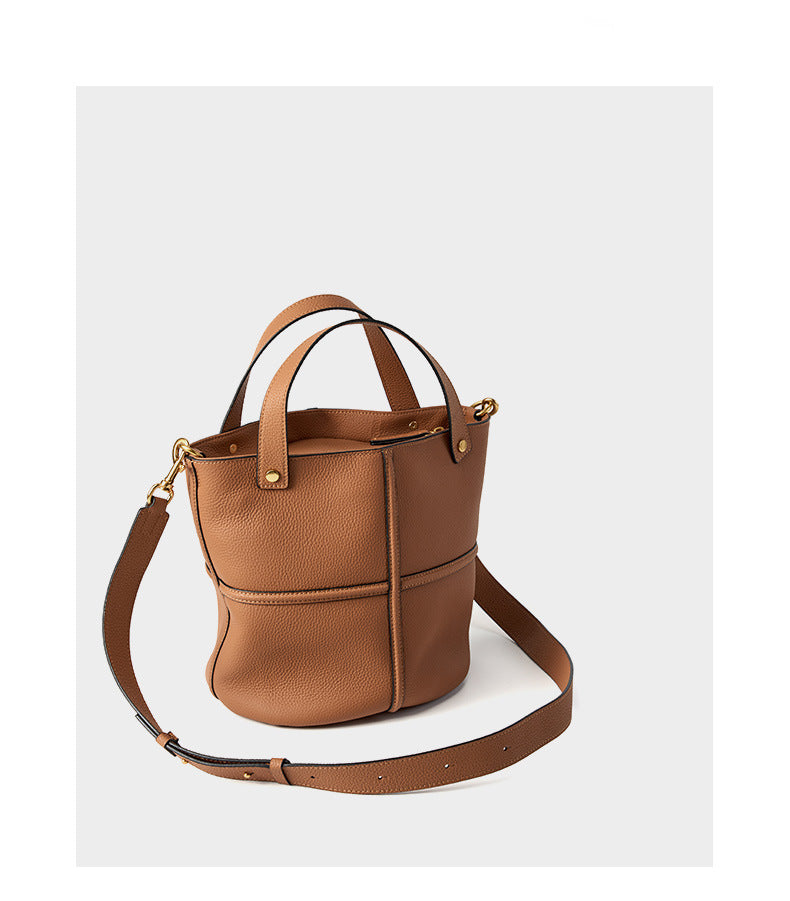 Elegant Genuine Leather Tote Bag-handbags-Black-Free Shipping Leatheretro