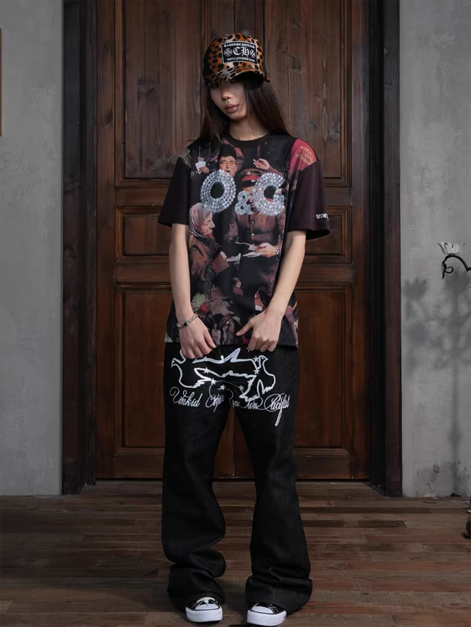 VINKID Diamond War Graphic T-Shirt-T Shirt-S-Free Shipping Leatheretro