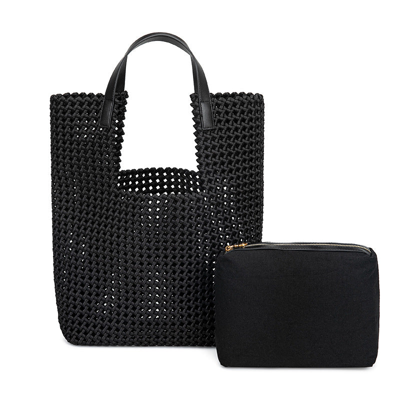 Stylish Hollow-Out Shoulder Bag for Women-Tote Bags-Black-Free Shipping Leatheretro