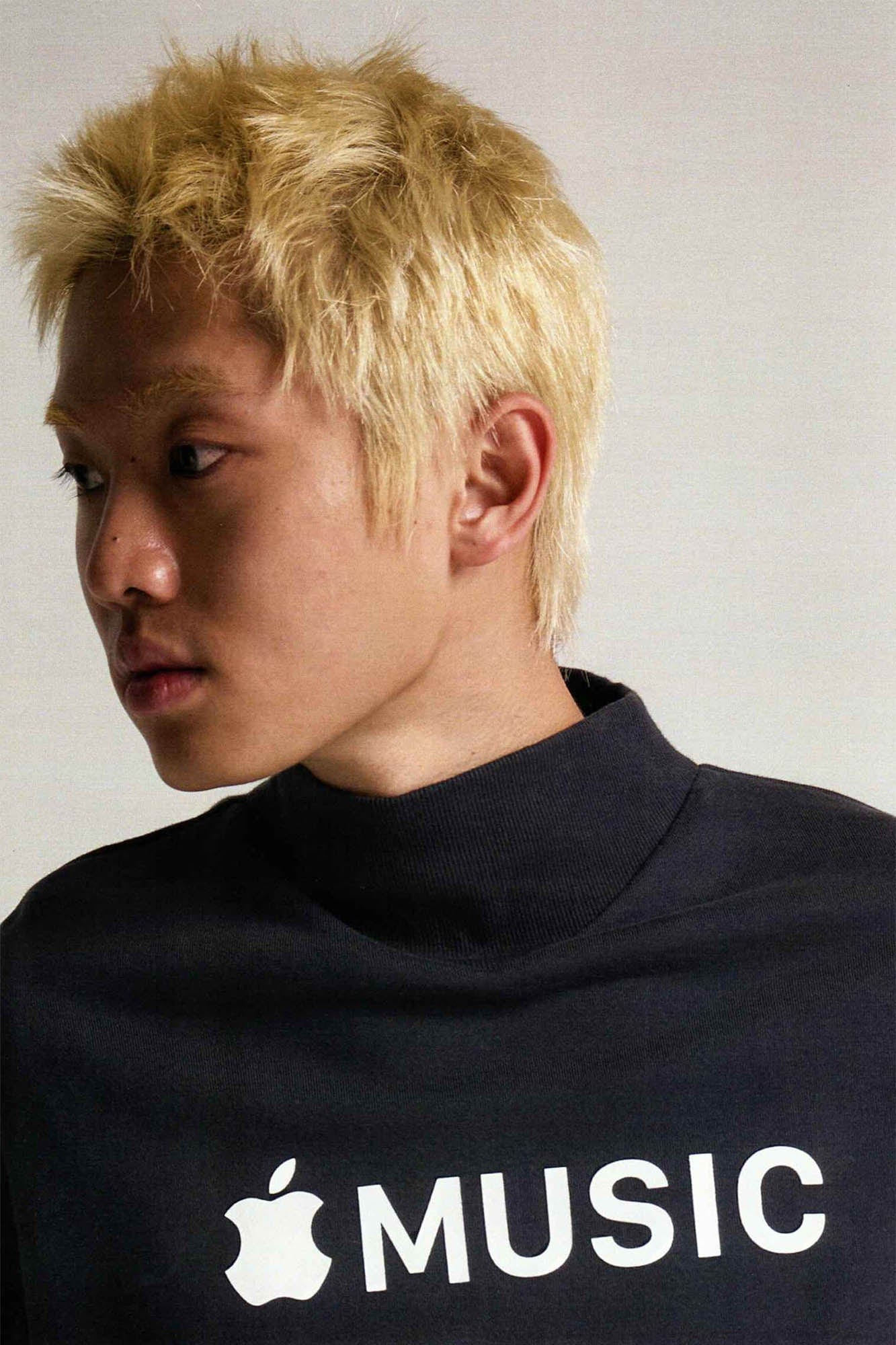 URBAN+FOREST Music Store Mock Neck Sweatshirt-Sweatshirt-XS-Dark Blue-Free Shipping Leatheretro