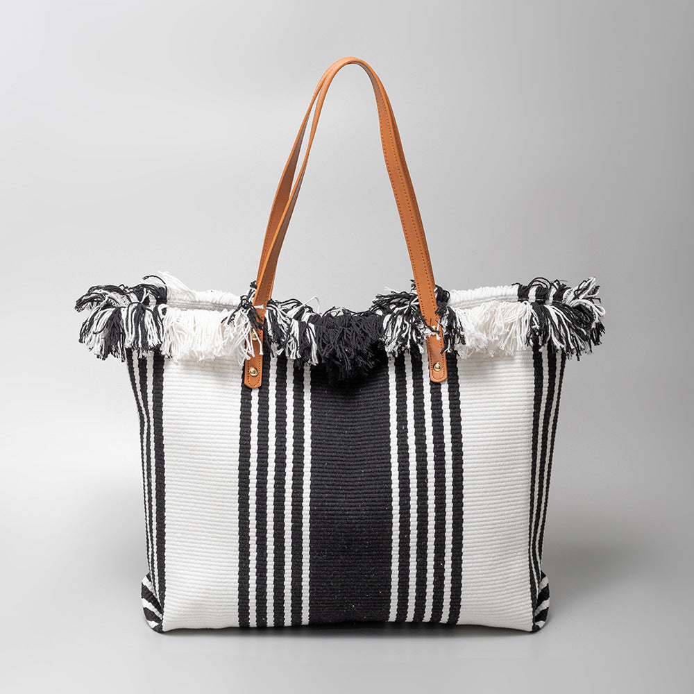 Large Capacity Canvas Tote Bag for Women-325-1-50*10*35CM-Free Shipping Leatheretro