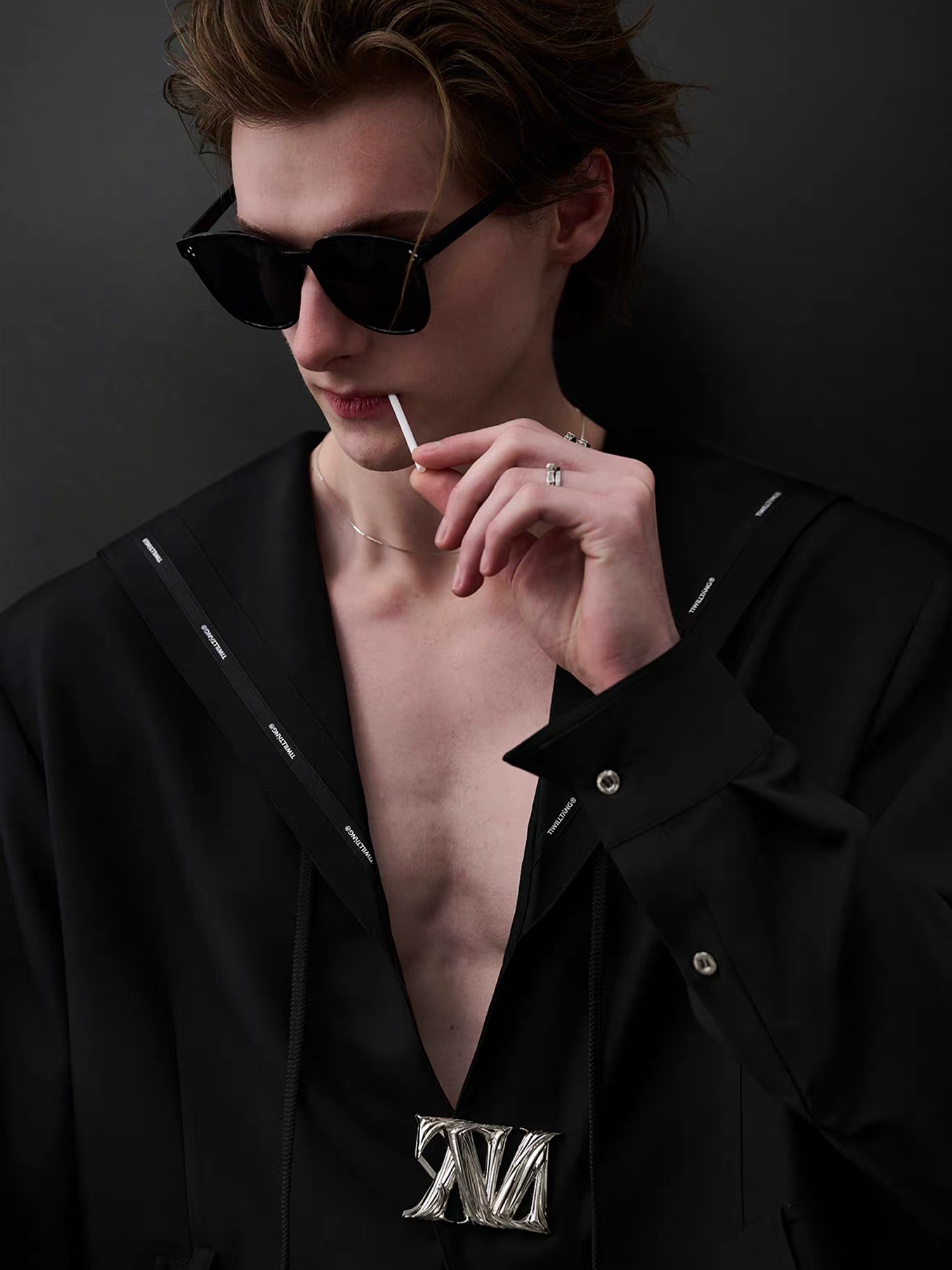 TIWILLTANG Minimal Sailor Collar Shirt-Shirt-S-White-Long-Free Shipping Leatheretro