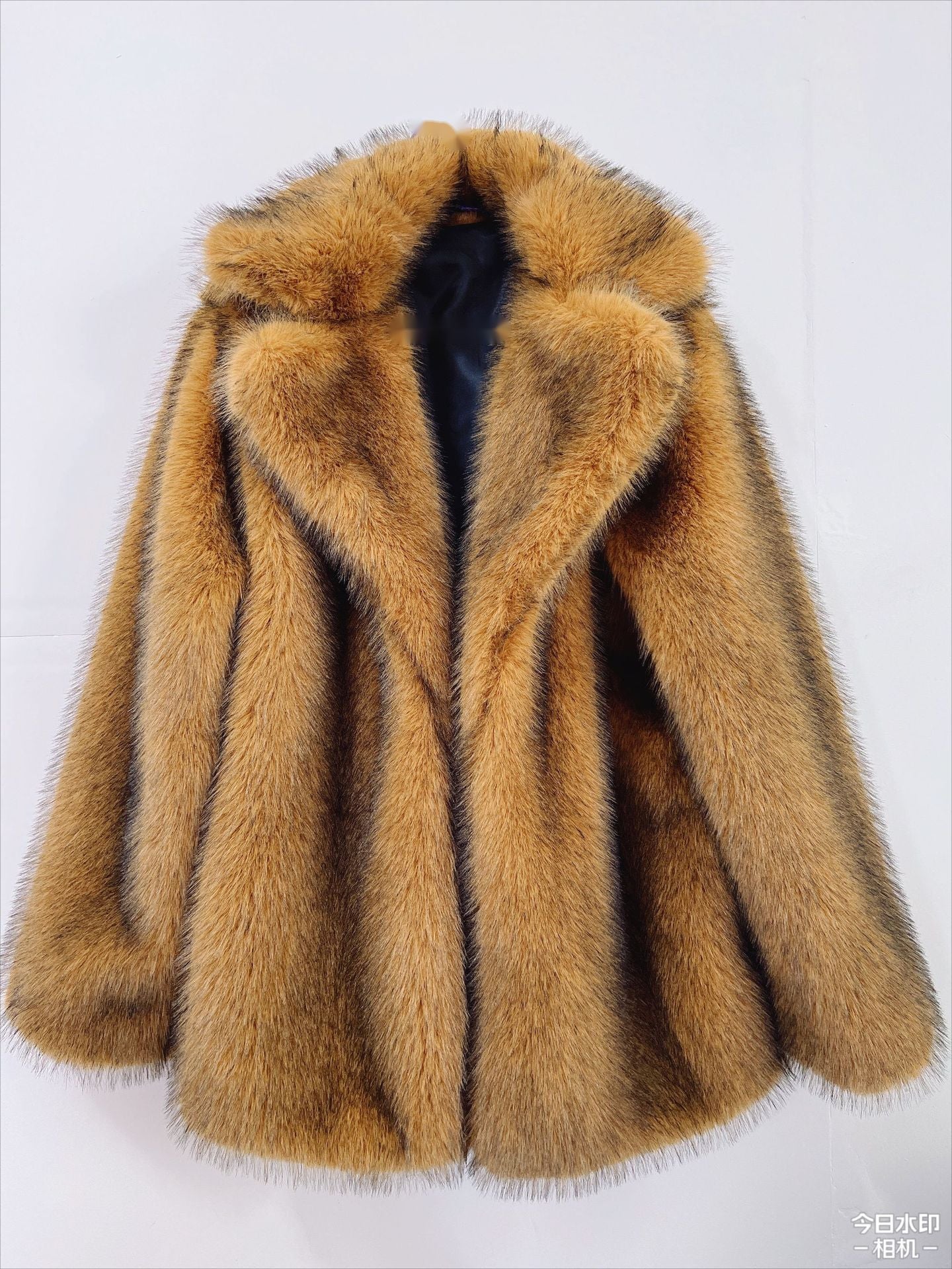 Fashion Faux Fur Winter Overcoats-Coats & Jackets-Brown-S-Free Shipping Leatheretro