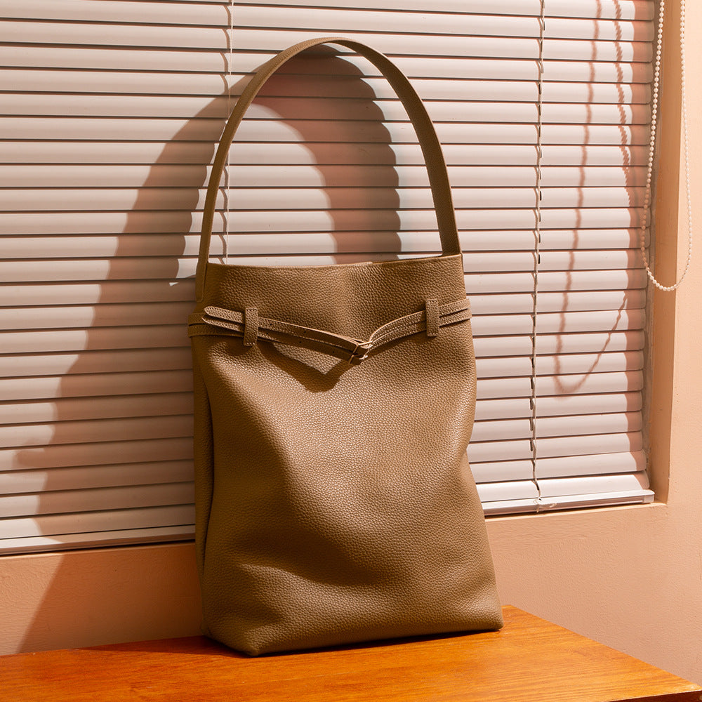 Premium Genuine Top-Grain Leather Handbag-Handbags-White-Free Shipping Leatheretro