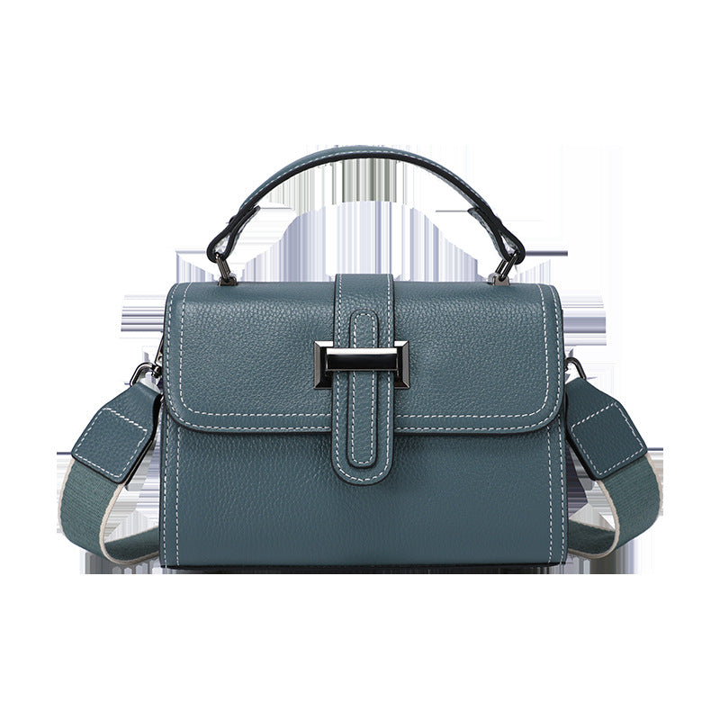 Genuine Leather Crossbody Bag for Women-Handbags-White-Free Shipping Leatheretro