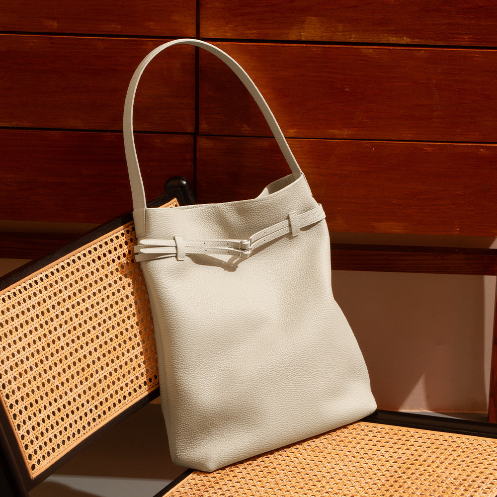 Premium Genuine Top-Grain Leather Handbag-Handbags-White-Free Shipping Leatheretro