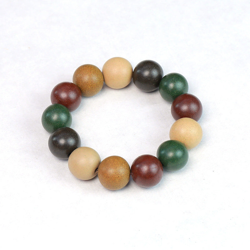 Handmade Five-Element Herbal Bead Bracelet-8mm*23 Beads-Five-Element Herbal Bead Bracelet-Free Shipping Leatheretro