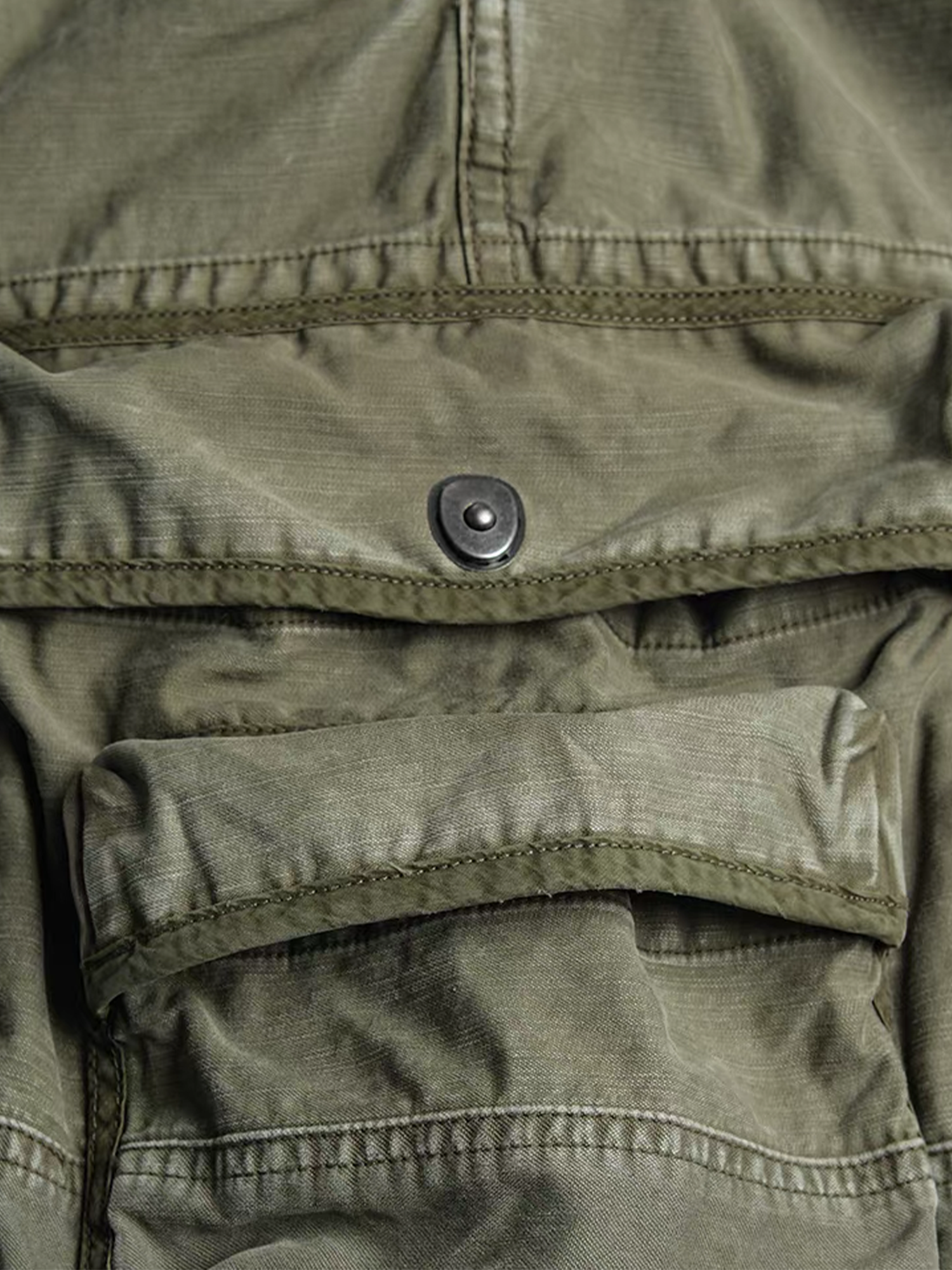 NEIGBORL Washed Multi-Pocket Cargo Shorts-Shorts-S-Khaki-Free Shipping Leatheretro