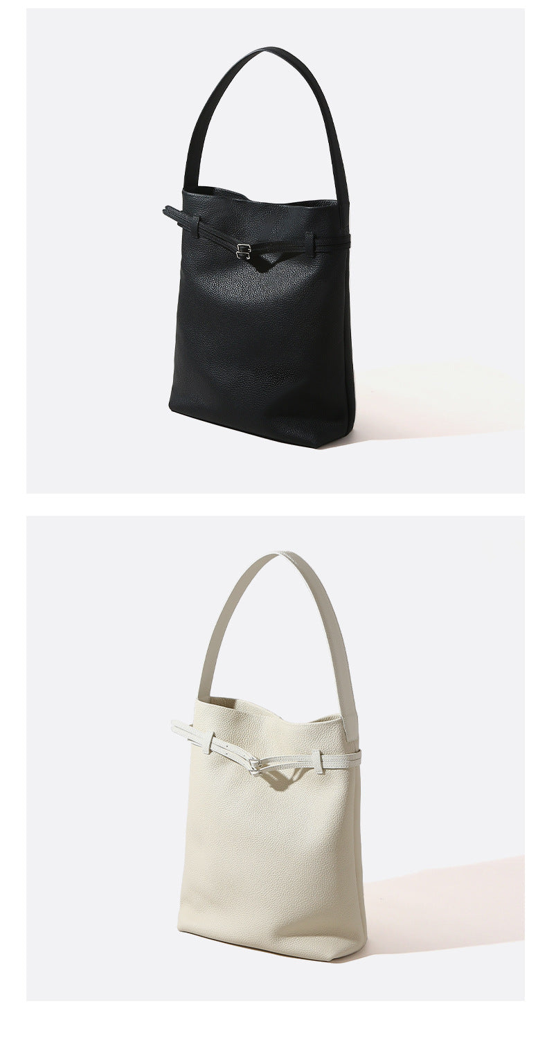 Premium Genuine Top-Grain Leather Handbag-Handbags-White-Free Shipping Leatheretro