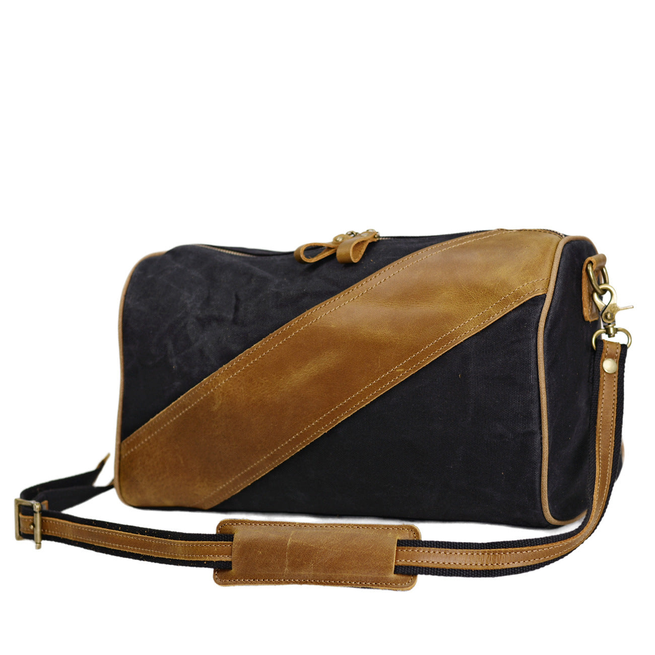 Canvas Crossbody Bag – Vintage Retro Messenger Bag for Men & Women-Messenger Bags-Black-Free Shipping Leatheretro