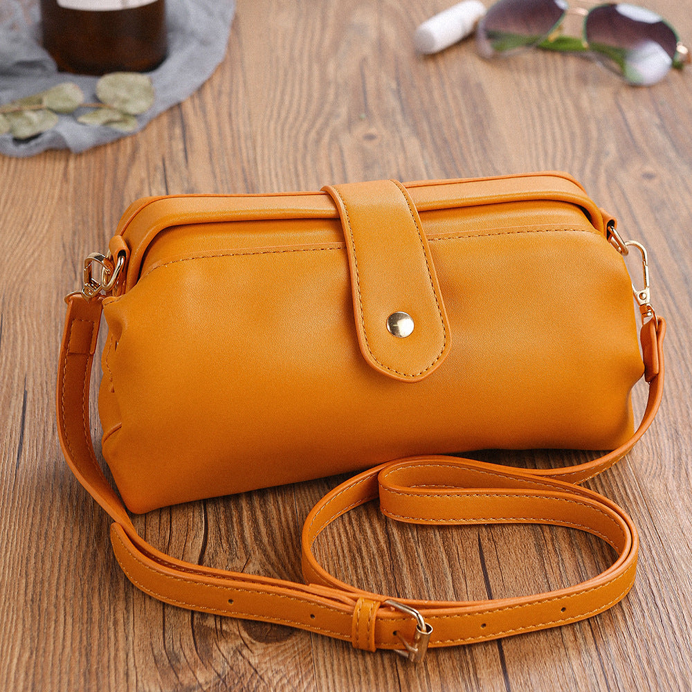 Vintage PU Mini Shoulder Bags for Women-Handbags, Wallets & Cases-Yellow-Free Shipping Leatheretro