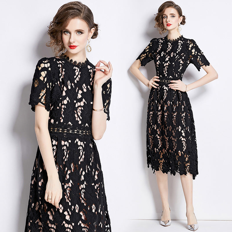 Luxury Fashion A Line Black Party Dresses-Dresses-Black-2XL-Free Shipping Leatheretro