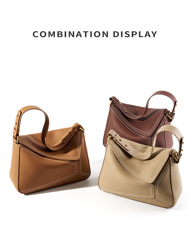 Luxury Leather Tote Bag for Women-Handbags-Brown-Free Shipping Leatheretro