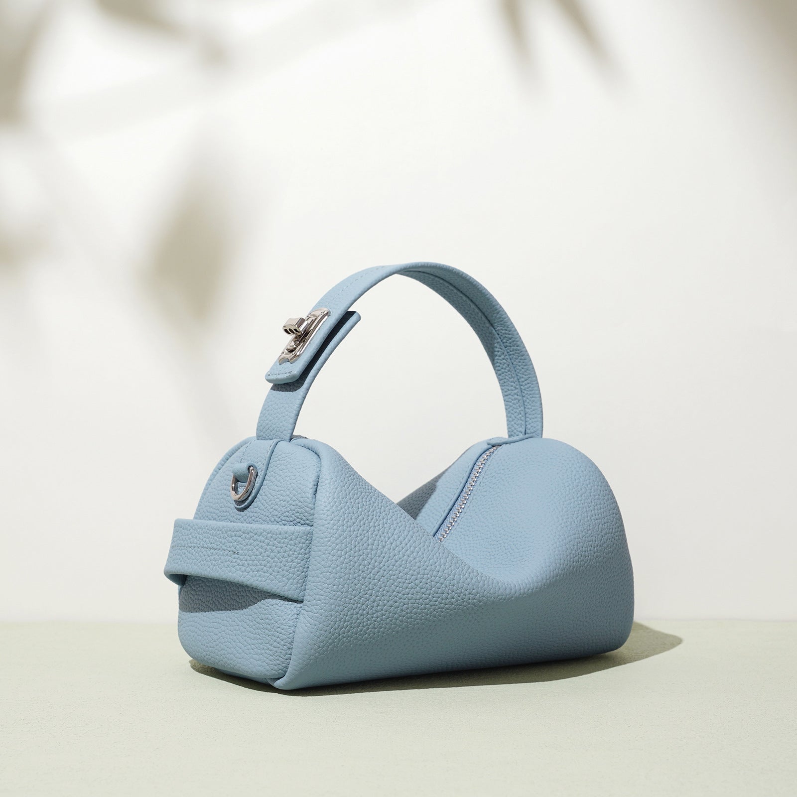 Large Capacity Soft Leather Tote Bag for Women-Handbags-azure blue-Free Shipping Leatheretro