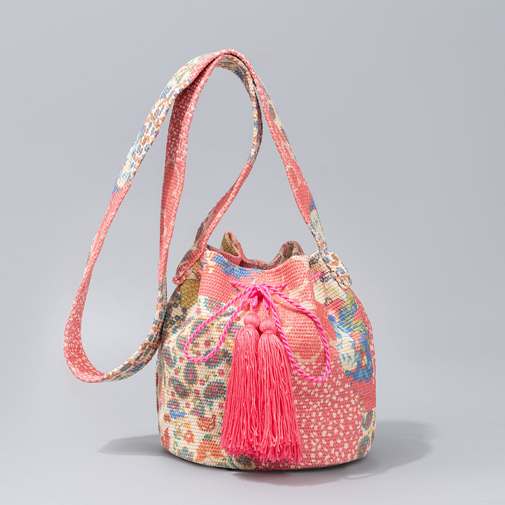 Bohemian Bucket Bag – Crossbody Canvas Shoulder Bag for Women-BY8278-25*23*8CM-Free Shipping Leatheretro