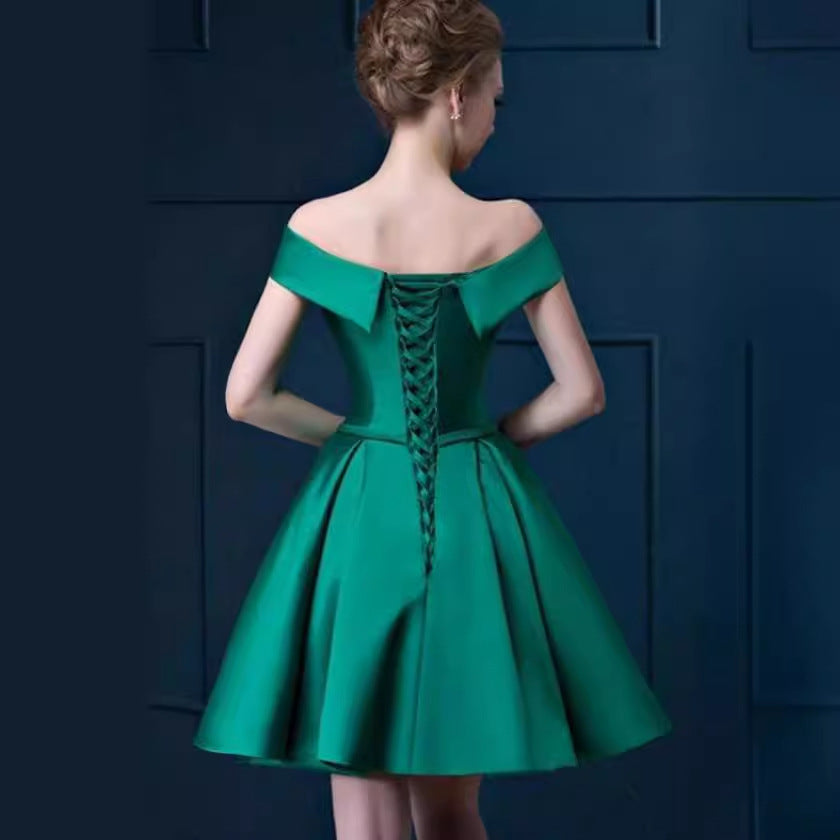 Elegant Fashion Mini Party Dresses-Dresses-Golden-S-Free Shipping Leatheretro