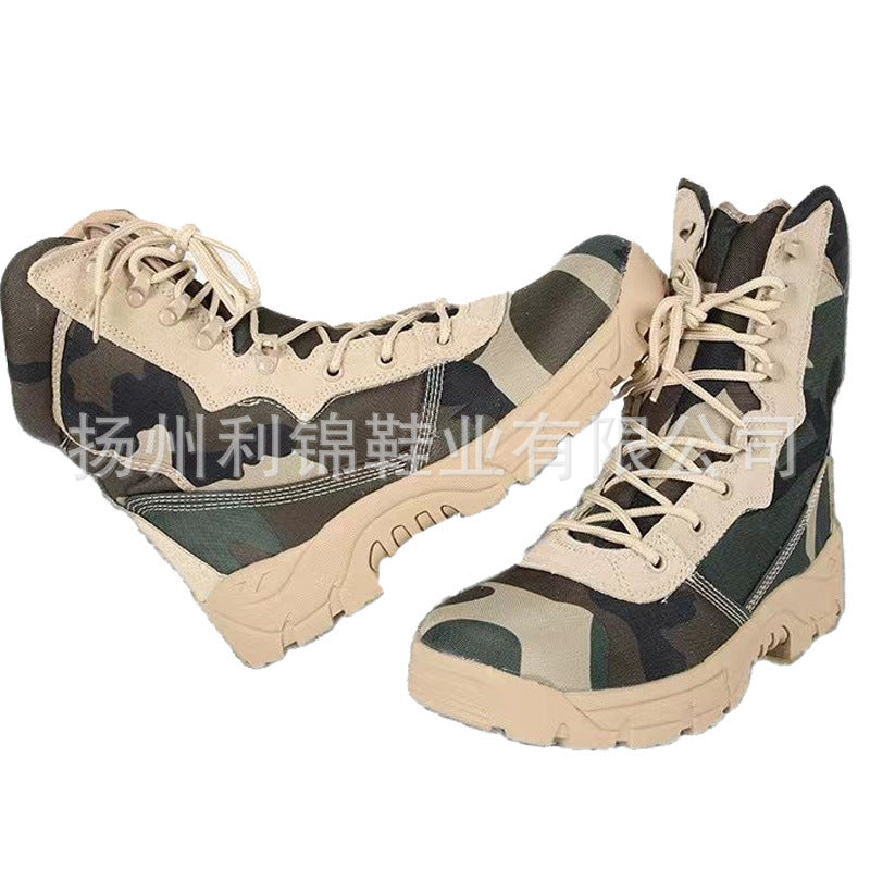 Men Outdoor Camouflage Hiking Tactical Boots-boots-I-39-Free Shipping Leatheretro