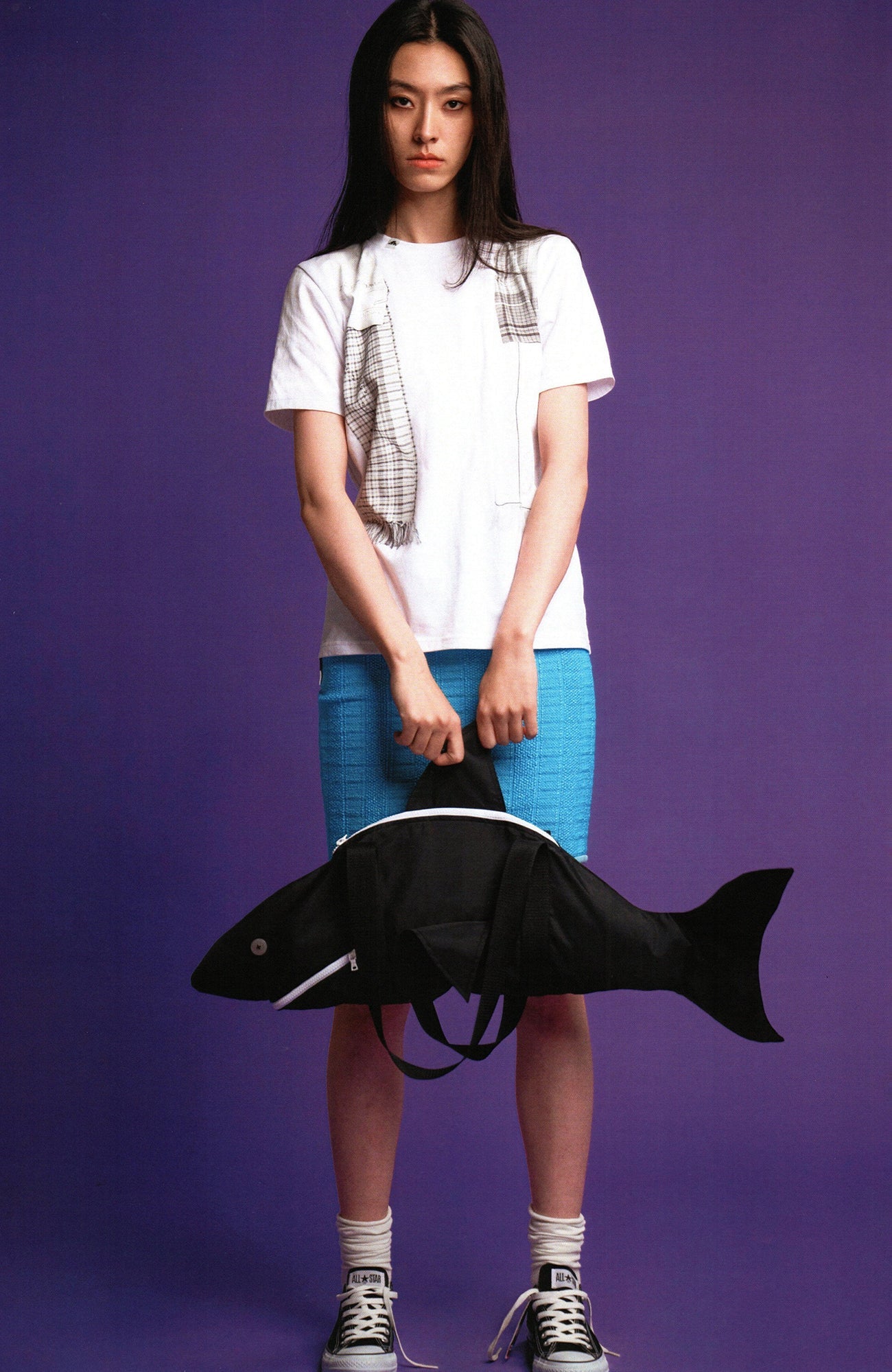 URBAN+FOREST Shark-Shaped Shoulder Bag-Bag-One Size-Yellow-Free Shipping Leatheretro