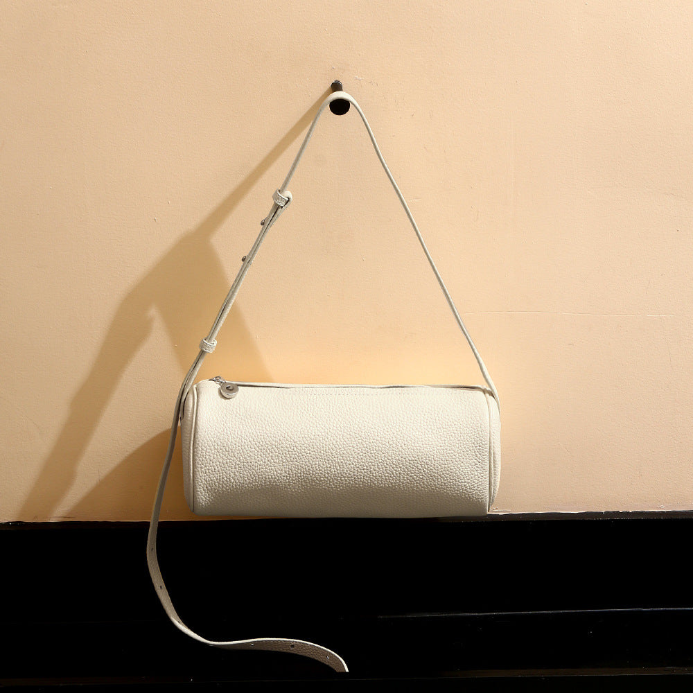 Women's Genuine Leather Tote Bag-Shoulder Bags-China Red-Free Shipping Leatheretro